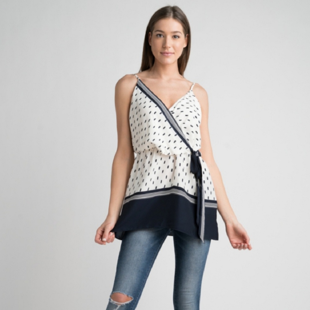 Printed Tank Top Color Contrast